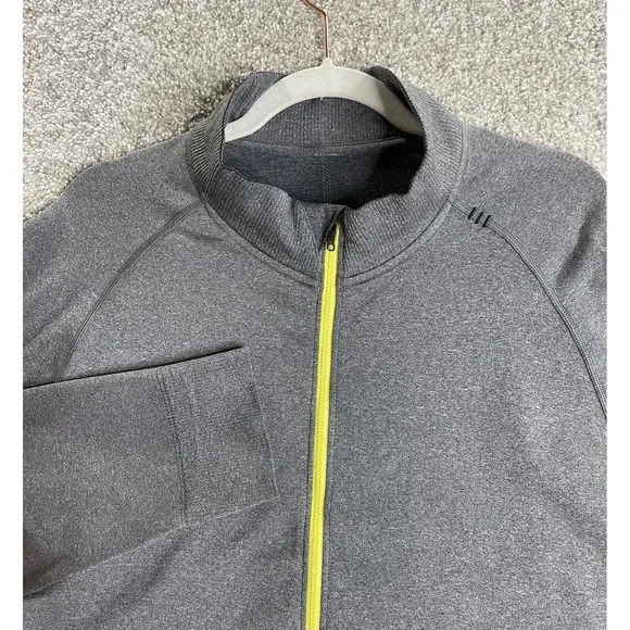 Lululemon pulse Jacket Men's XXL Full Zip Gray seamless - Picture 2 of 10